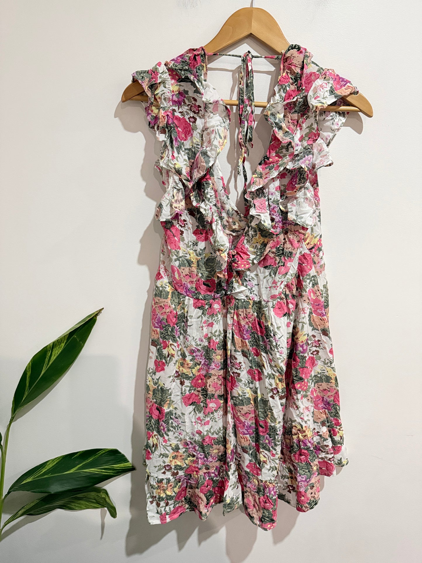 Auguste Floral Print Ruffled Mini Dress Size 10
