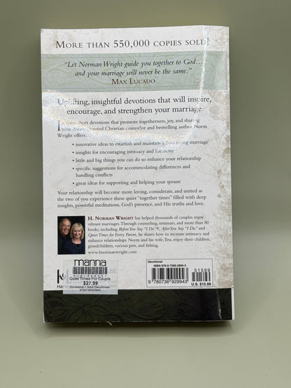 Quiet Times for Couples by H. Norman Wright