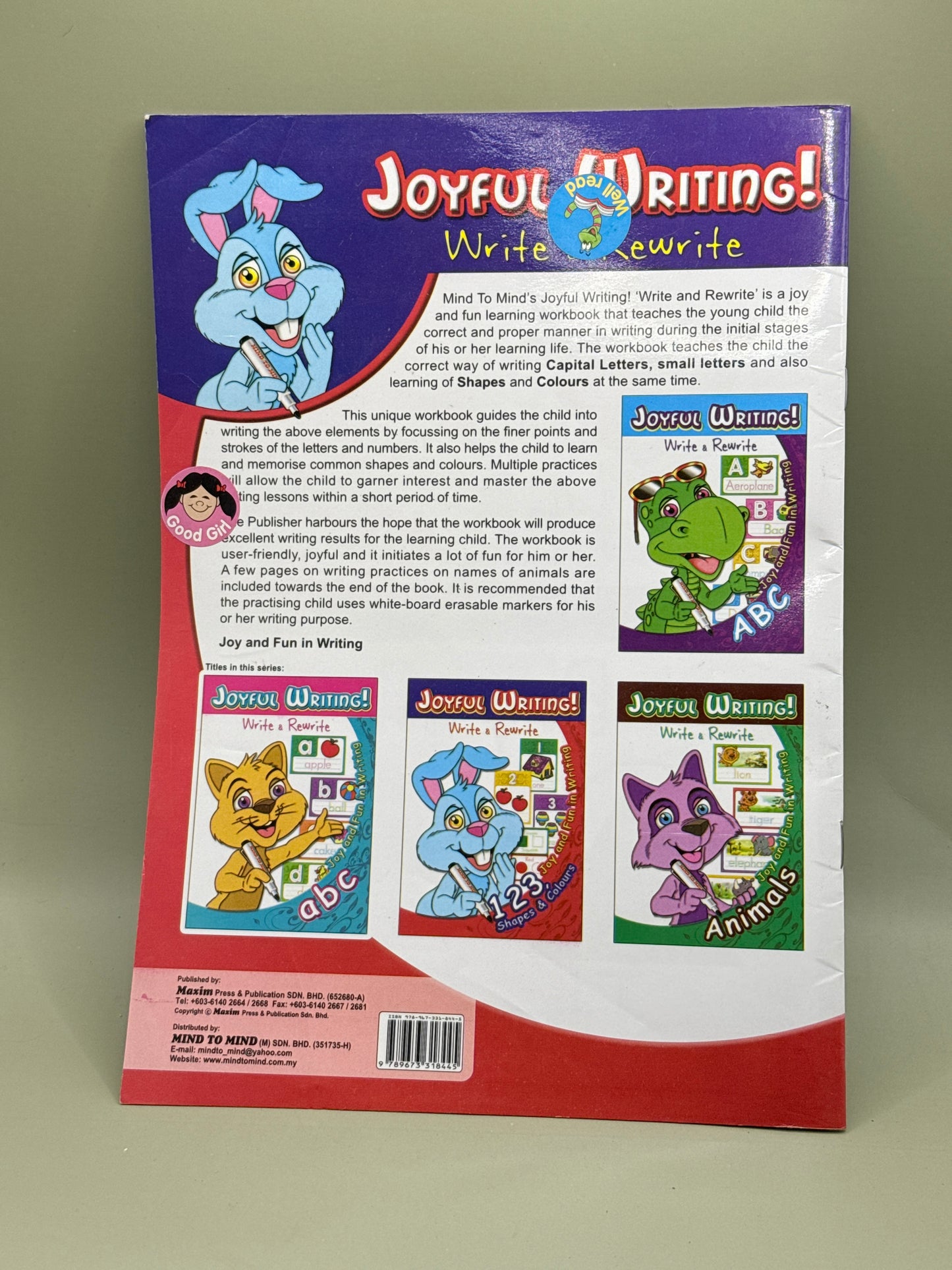 Joyful Writing! Write & Rewrite 123 Shapes & Colours