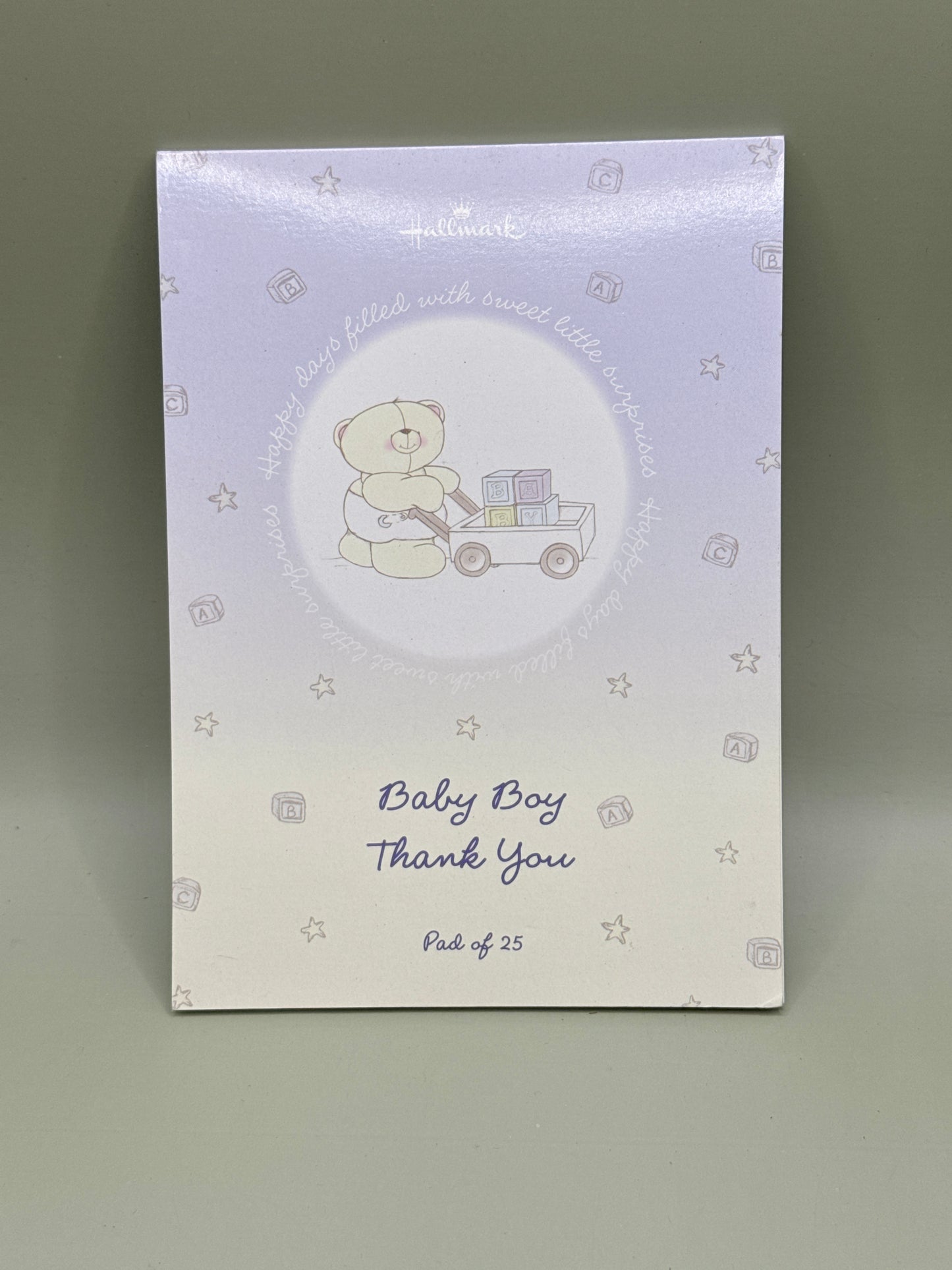 Baby Boy Thank You Pad of 25 by Hallmark
