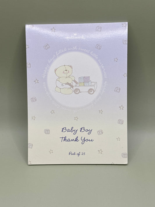 Baby Boy Thank You Pad of 25 by Hallmark