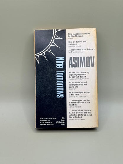 Nine Tomorrows by Isaac Asimov (2nd printing 1967 PAN)