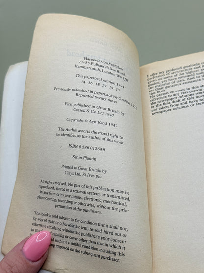 The Fountainhead by Ayn Rand