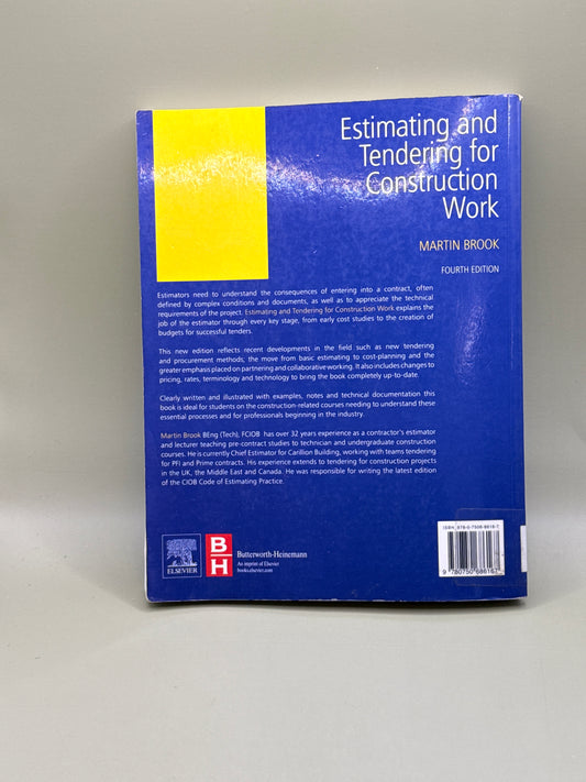 Estimating and Tendering for Construction Work (Fourth Edition) by Martin Brook