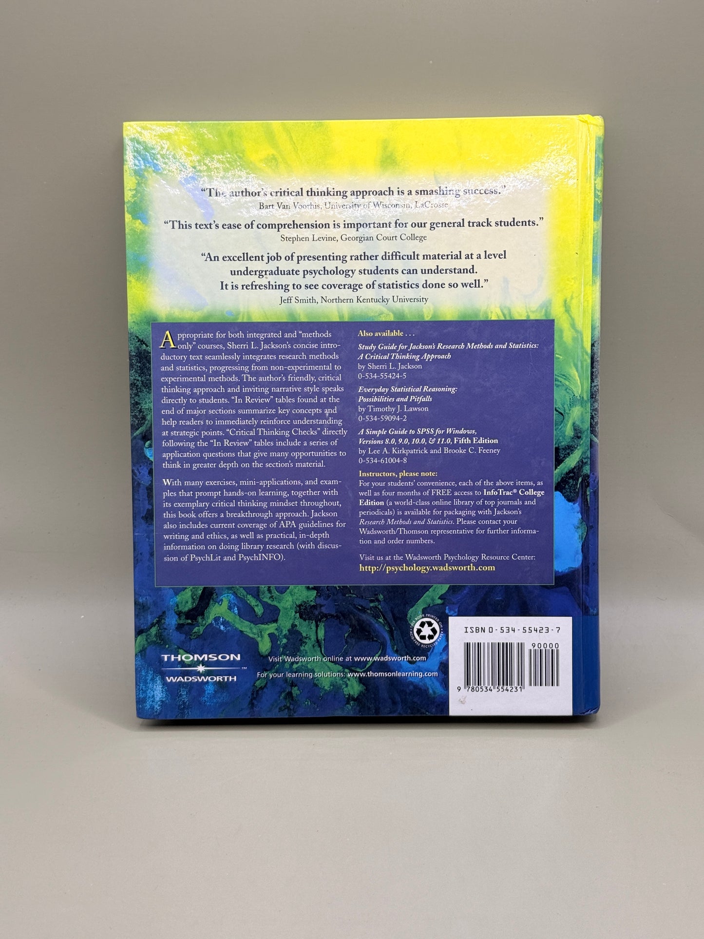 Research Methods and Statistics: A Critical Thinking Approach by Sherri L. Jackson
