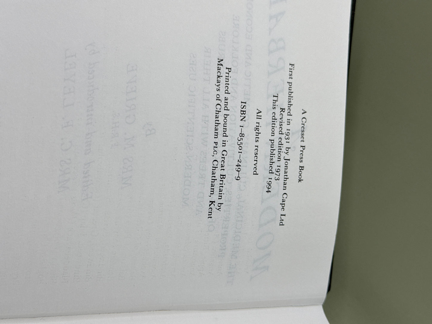 A Modern Herbal by Mrs M. Grieve