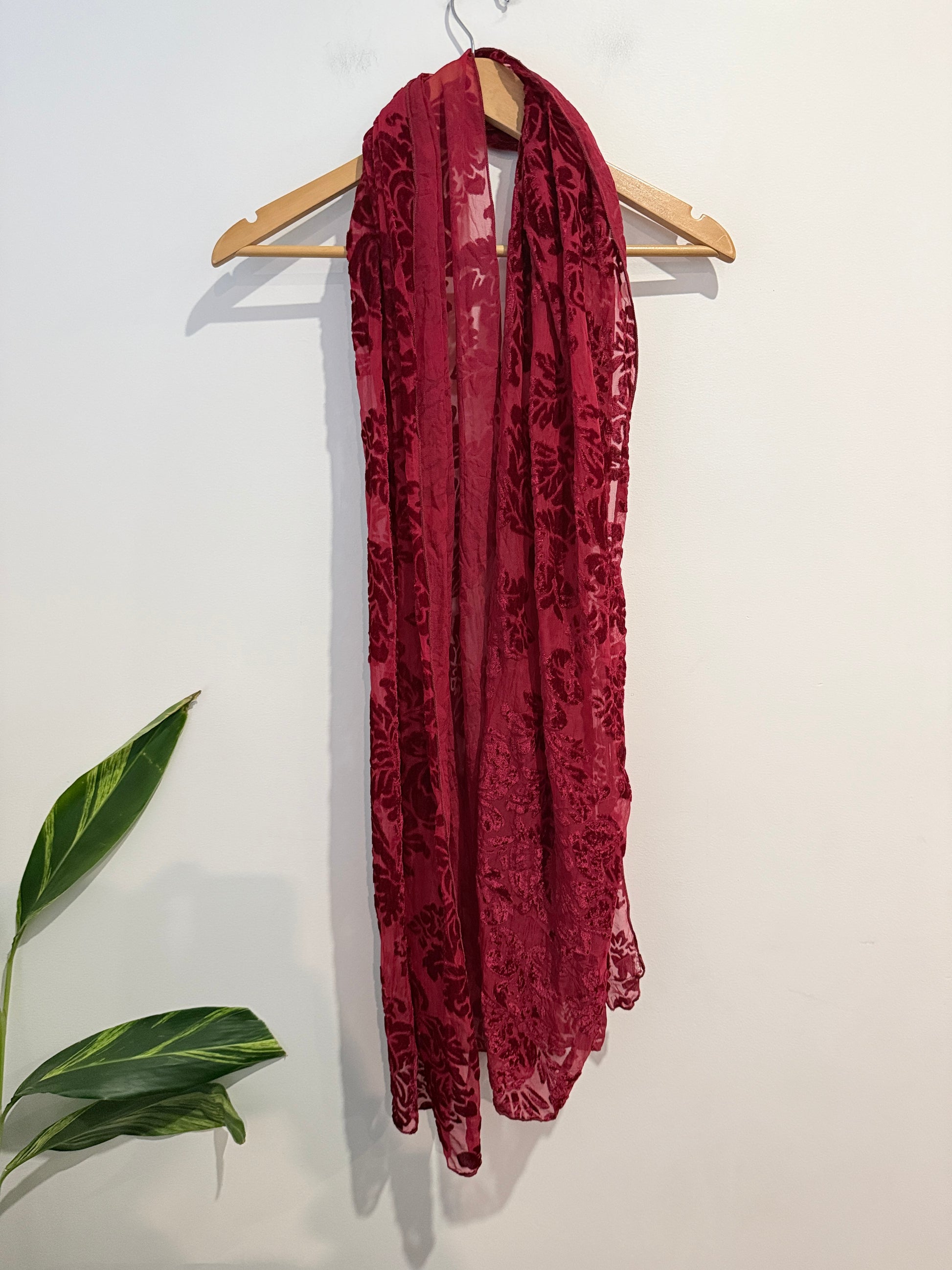 Velvet Burnout Scarf