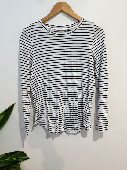 Sussan Striped Long-sleeve T-shirt Size XS