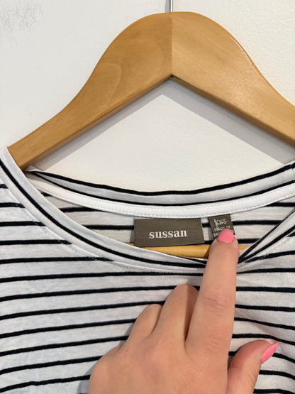 Sussan Striped Long-sleeve T-shirt Size XS
