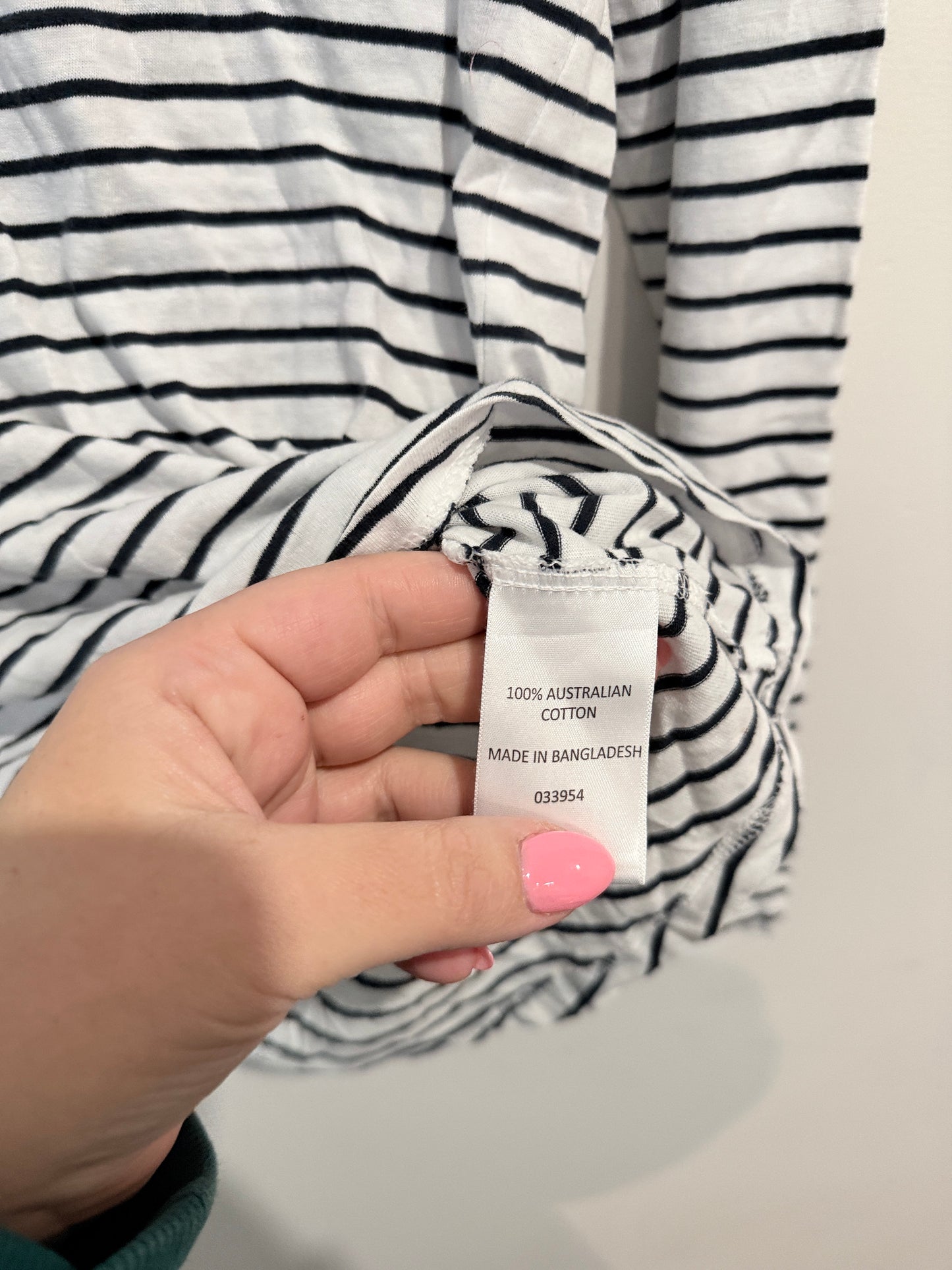 Sussan Striped Long-sleeve T-shirt Size XS