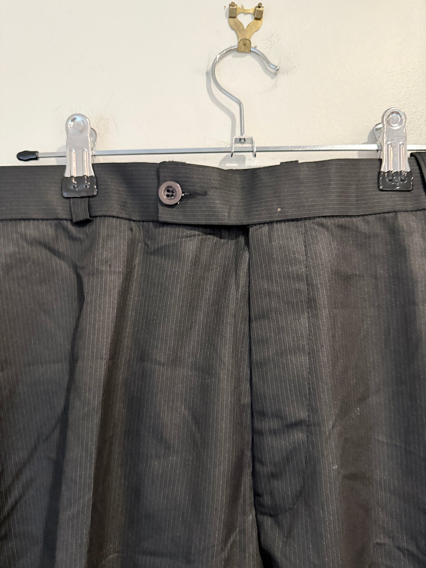 Jackman Pinstripe Tailored Trousers Size Waist 96cm
