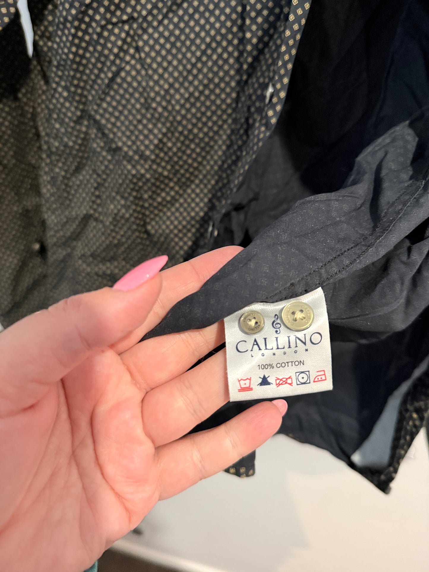 Callino Button-down Shirt Size U/Arm to U/Arm 58cm