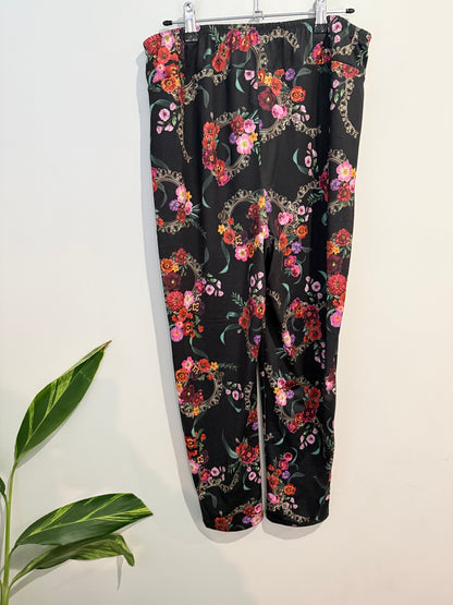 TS Floral-patterned Trousers Size XS | Waist-78cm
