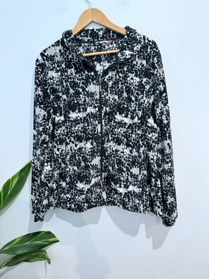 Pick A Berry Speckled Pattern Button-up Shirt Size 2XL