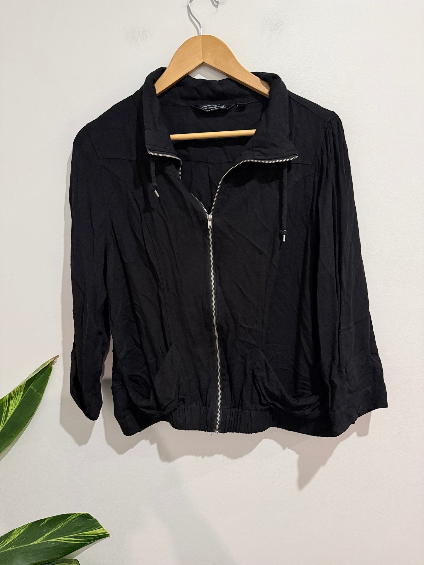 Glassons Zip-up Bomber Jacket Size 14