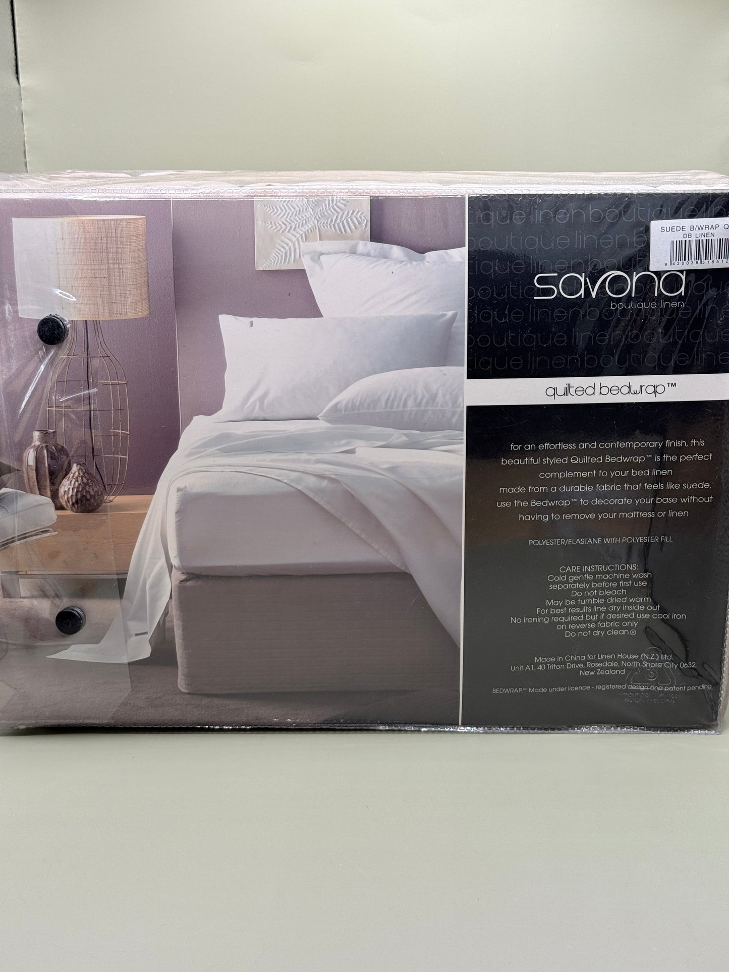 Savona Quilted Bedwrap Double Linen 137 x 200 + 45cm