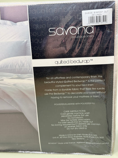 Savona Quilted Bedwrap Double Linen 137 x 200 + 45cm