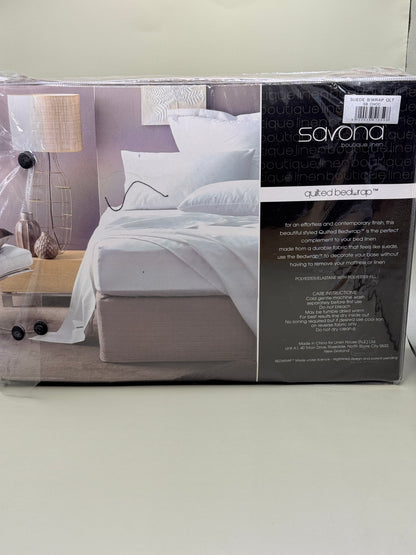 Savona Quilted Bedwrap Single Chocolate 91 x 200 + 45cm