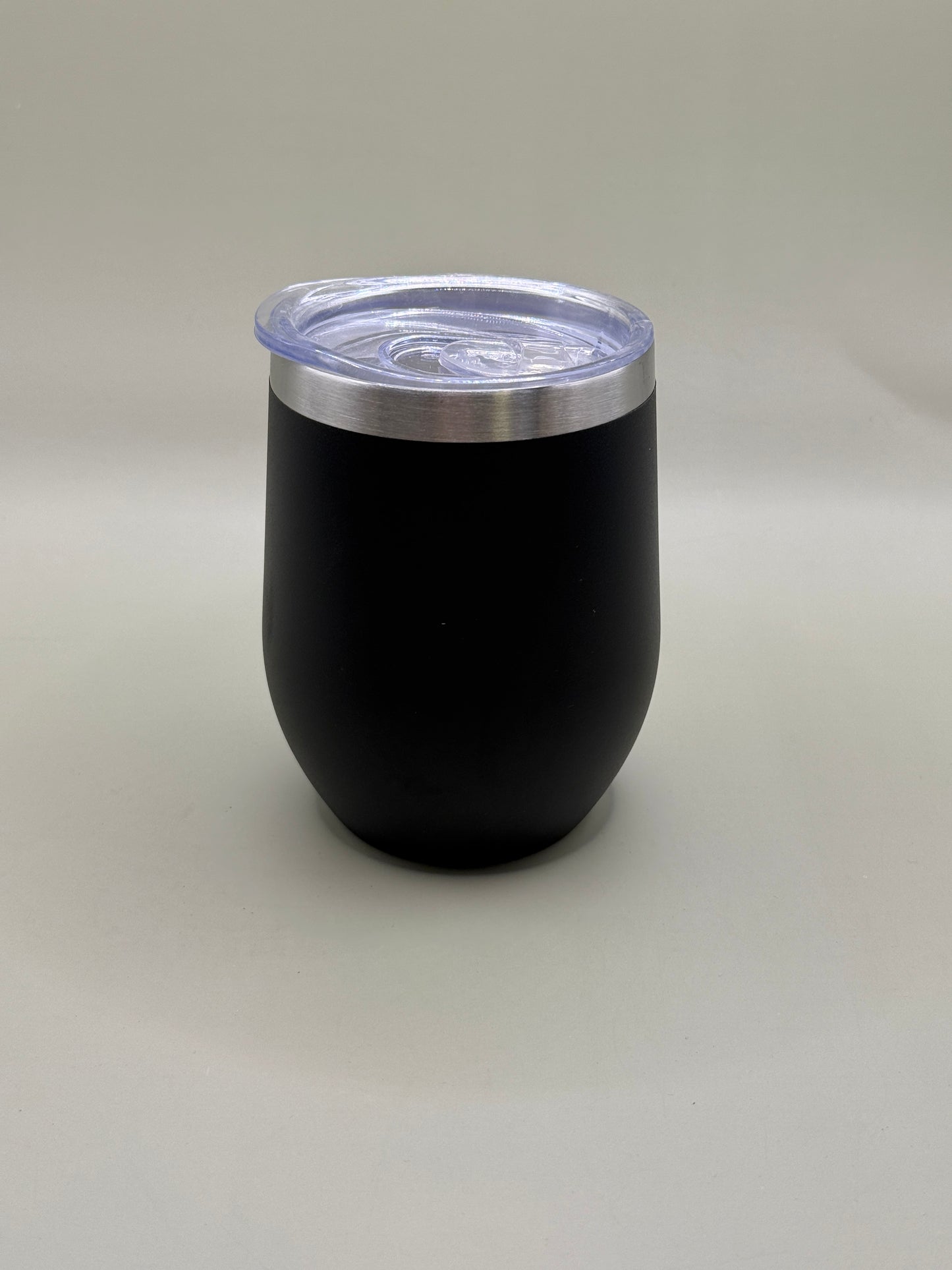 Black Insulated Tumbler with Monogram “M” – Stainless Steel Travel Cup