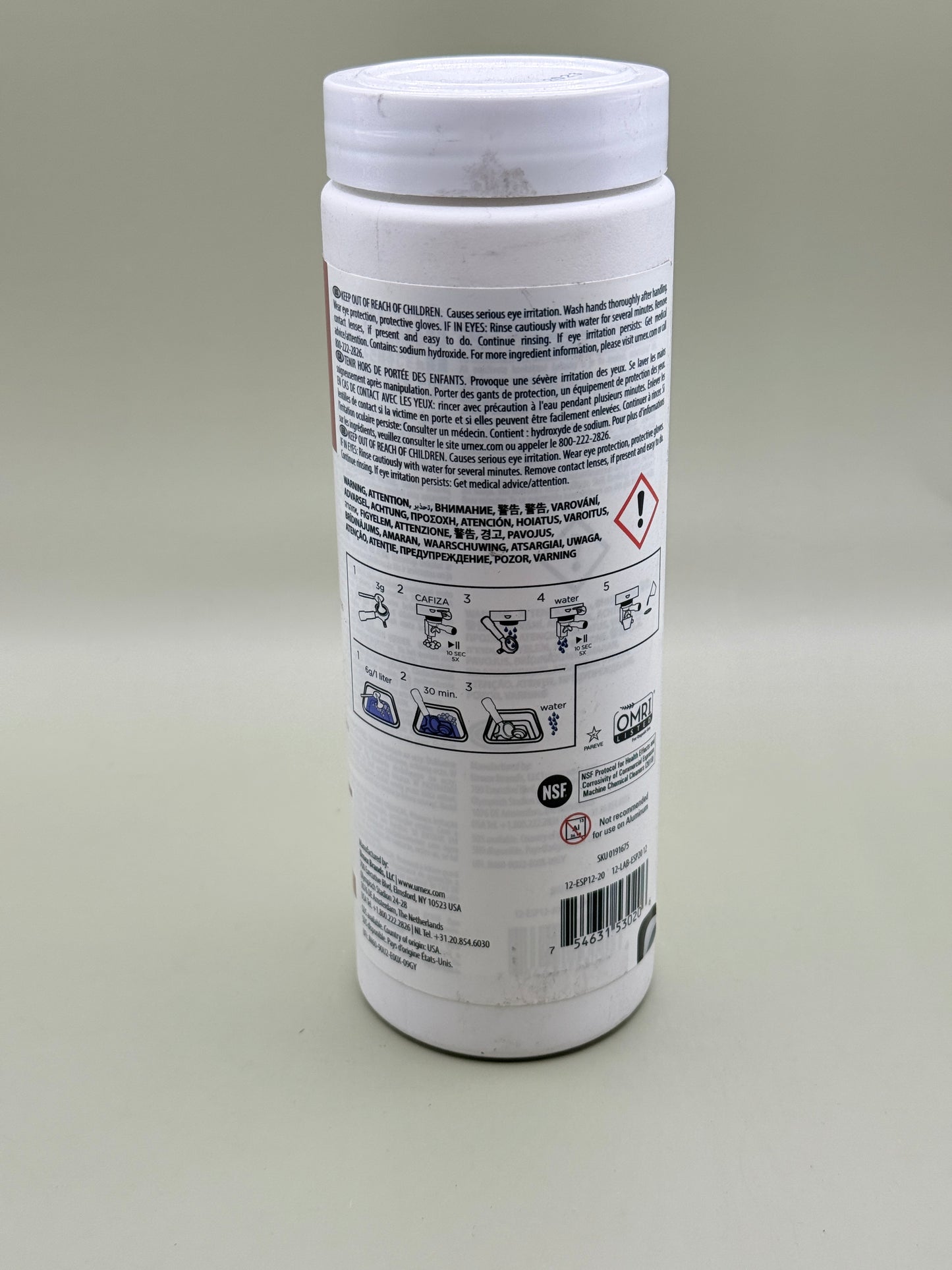 Urnex Cafiza Espresso Machine Cleaning Powder 566g