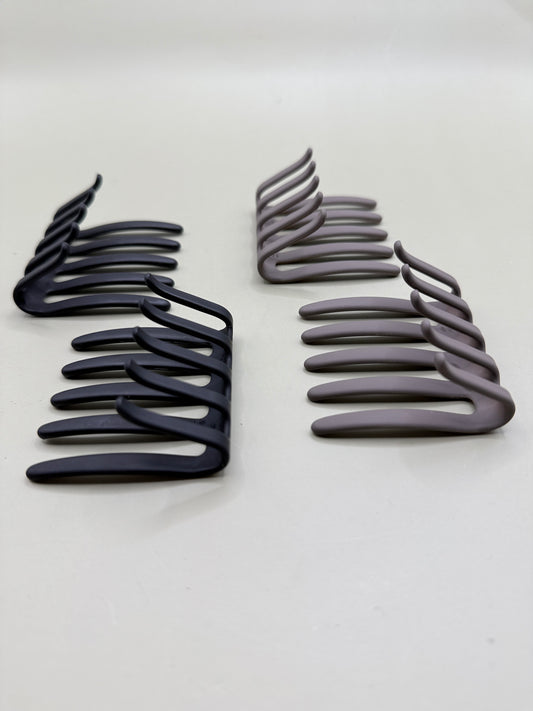Set of 4 Wide-Tooth Hair Claw Clips