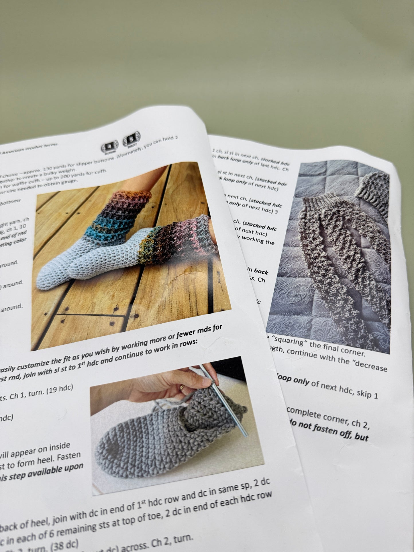 Crochet Pattern Bundle – Knit-Look Slouch Hat & Cowl + Ladies Waffle Boots