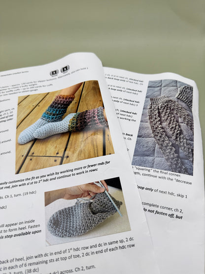 Crochet Pattern Bundle – Knit-Look Slouch Hat & Cowl + Ladies Waffle Boots