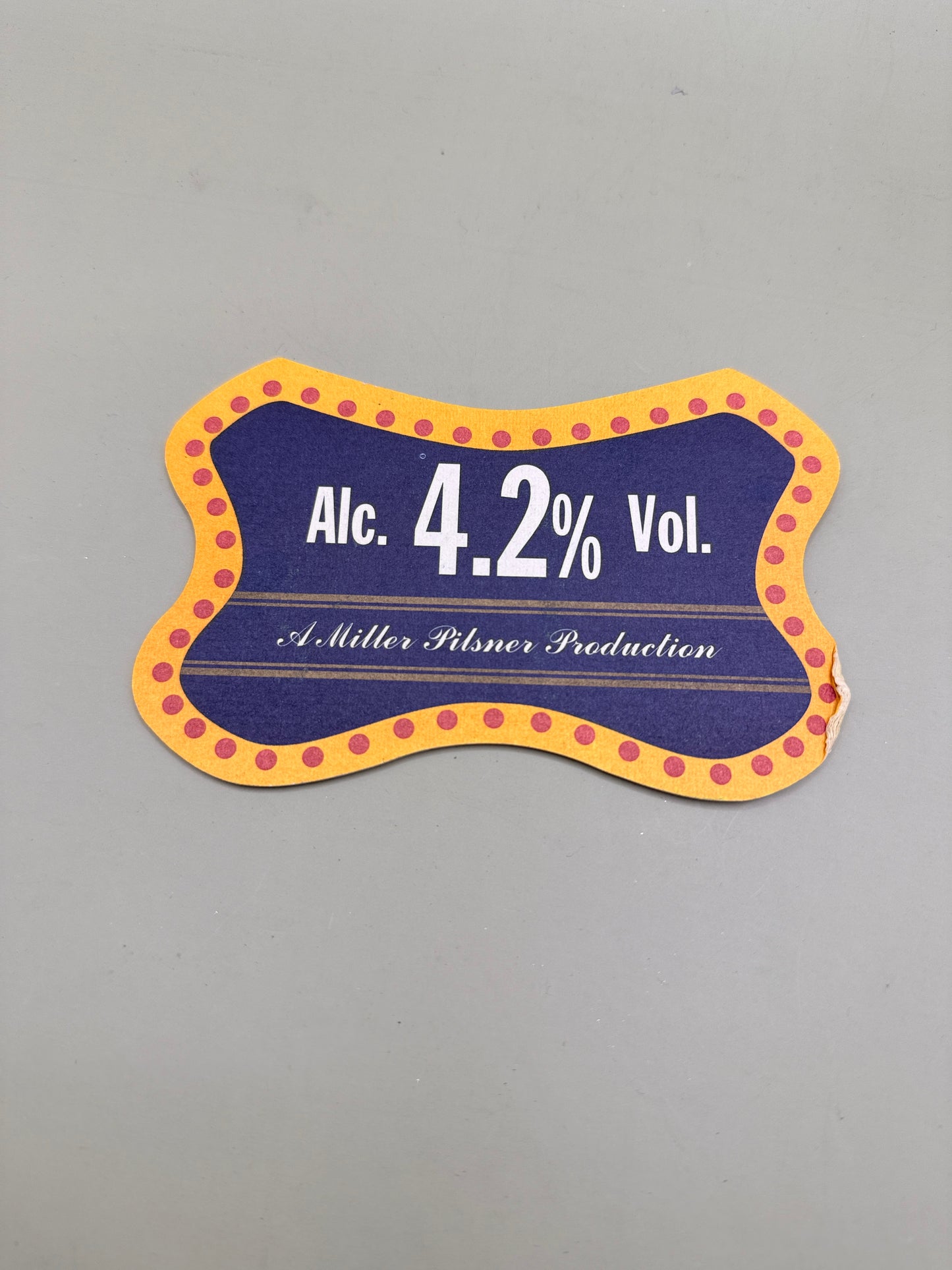 Miller Time Beer Coaster