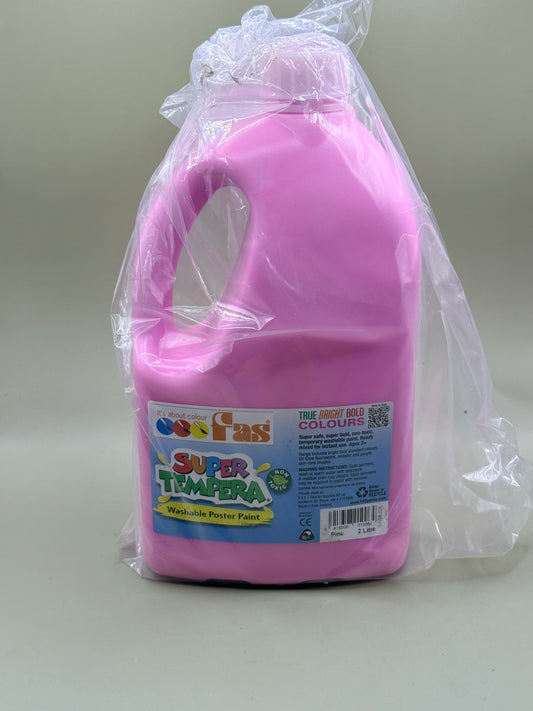 FAS Super Tempera Washable Poster Paint 2 Litre
