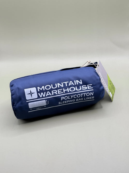 Mountain Warehouse Polycotton Sleeping Bag Liner - Pale Blue