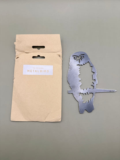 Metalbird Mini Ruru / Morepork Garden Art