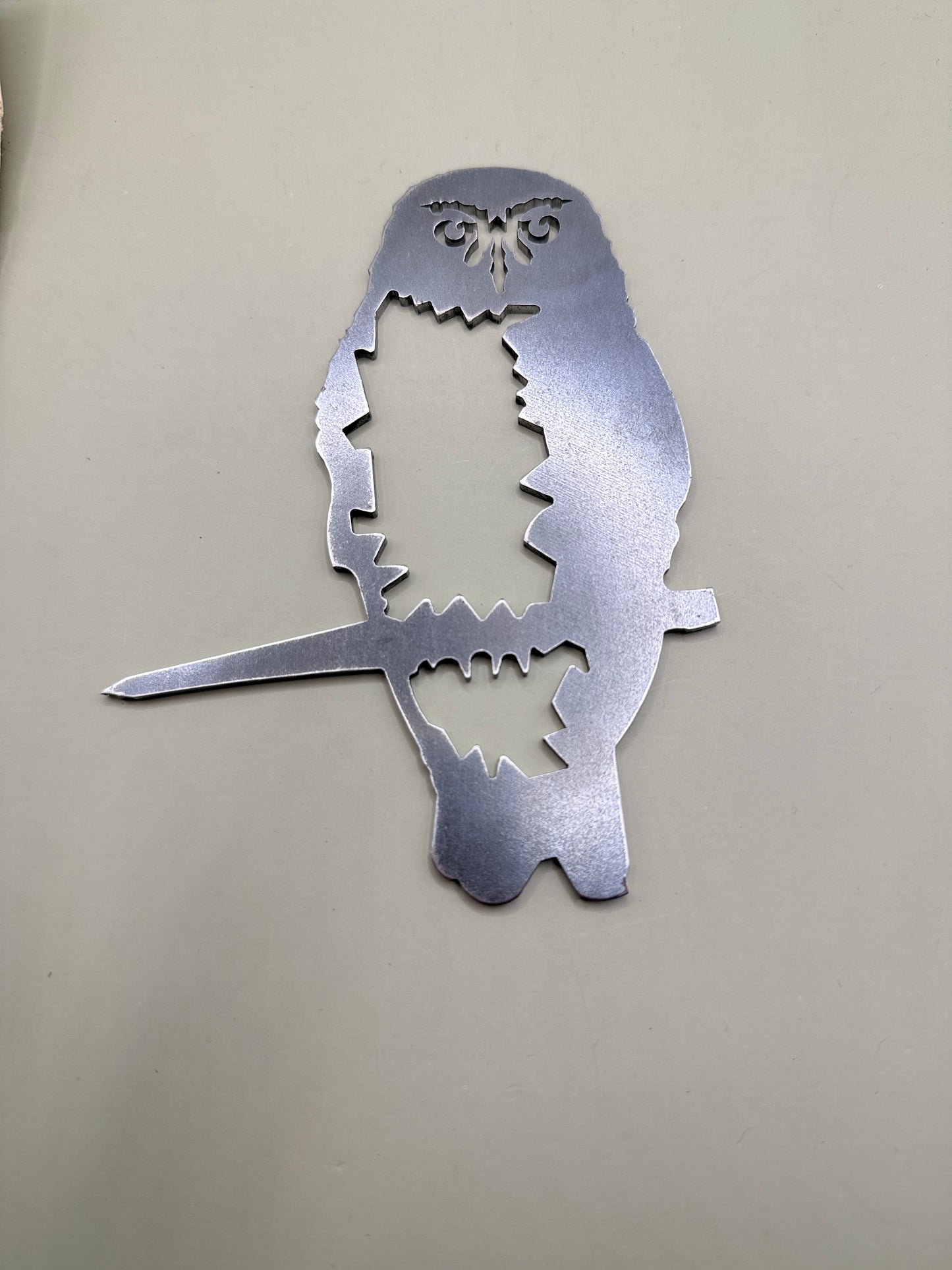 Metalbird Mini Ruru / Morepork Garden Art