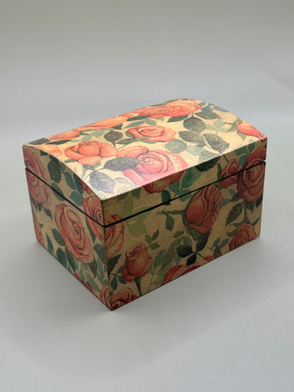 Decoupage Jewellery Box with Removable Tray