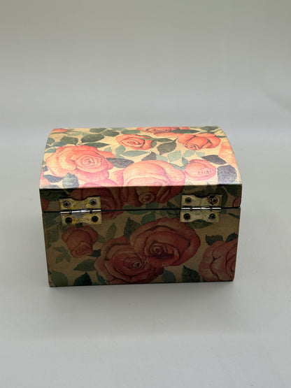 Decoupage Jewellery Box with Removable Tray