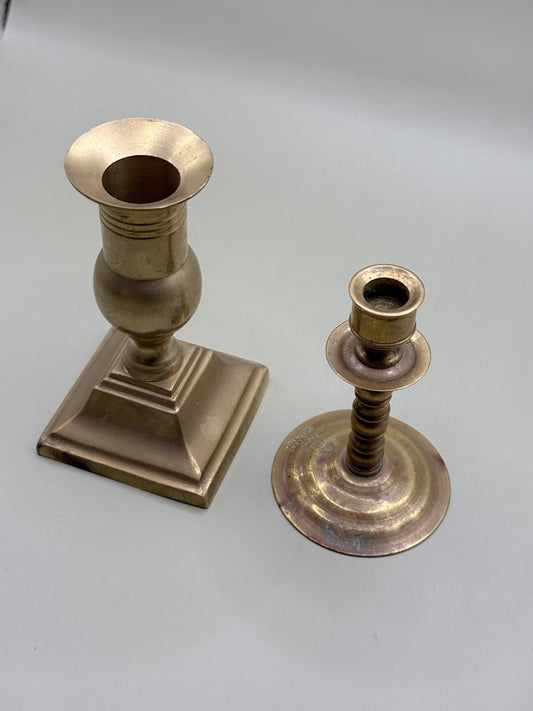 Pair of Vintage Brass Candlesticks