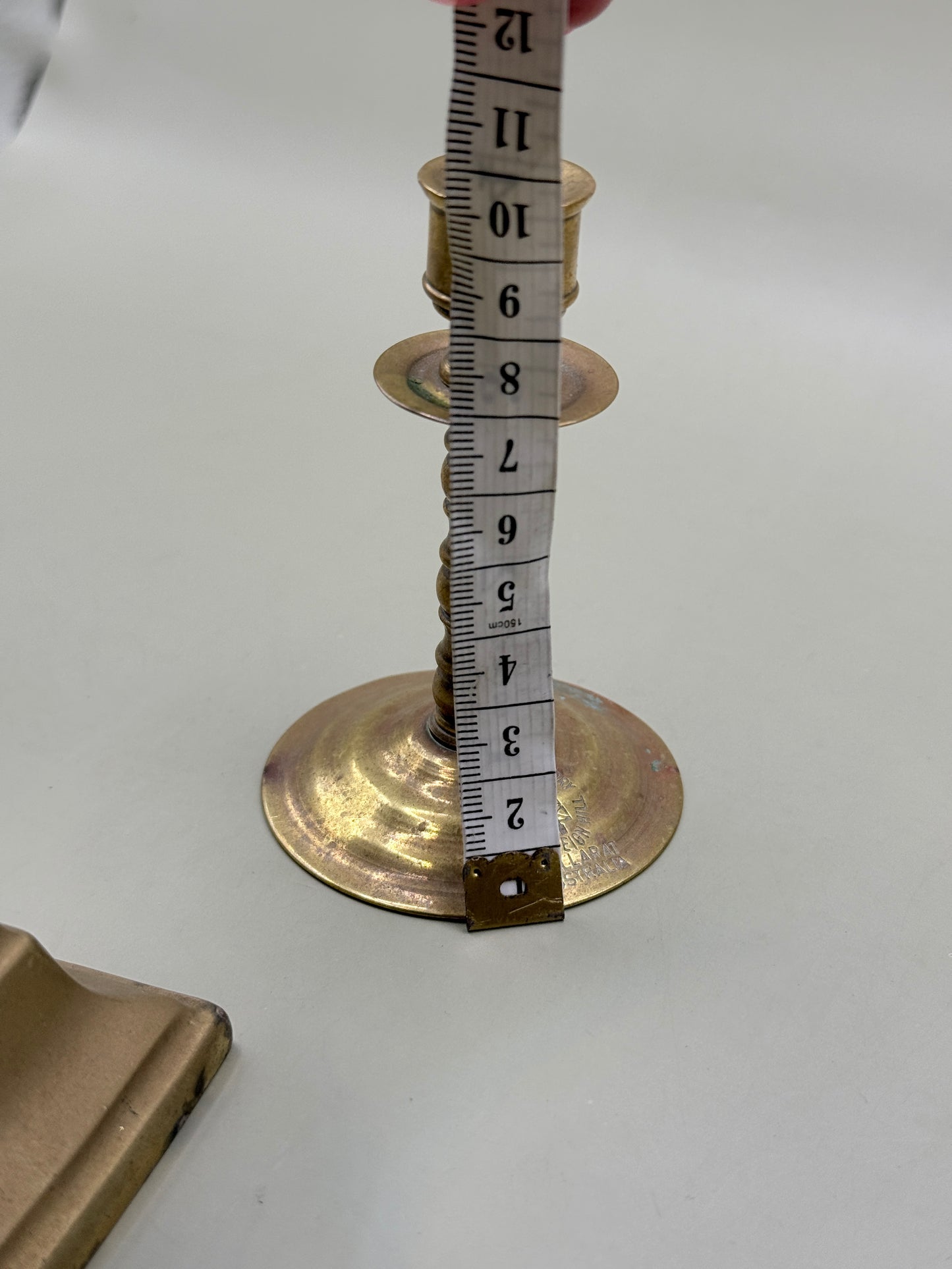 Pair of Vintage Brass Candlesticks