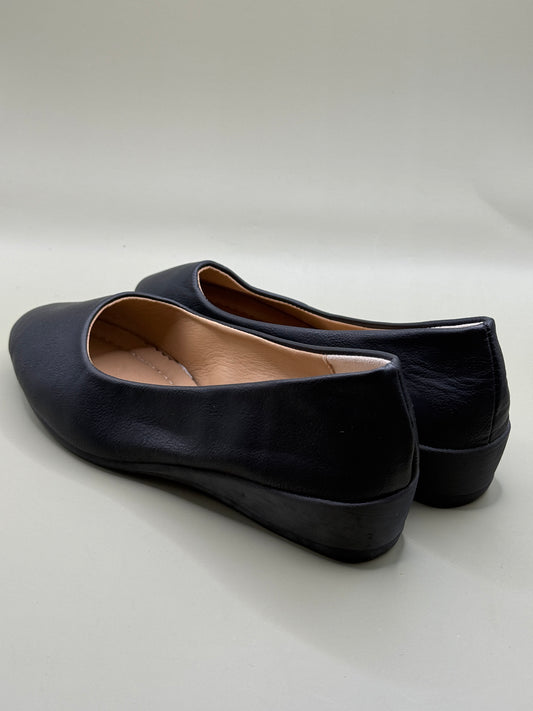 Women's Black Wedge Ballet Flats – Size EU 38