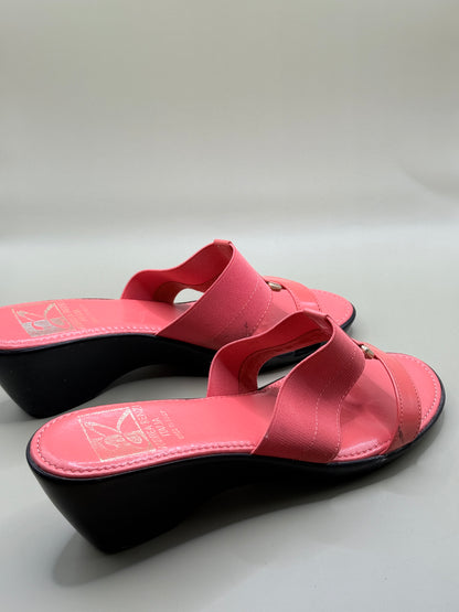 Andrea Renzi Tenero Wedge Slide Sandals Size 39