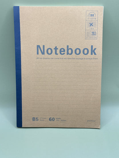 Zhiyou B5 60-Sheet Lined Notebook