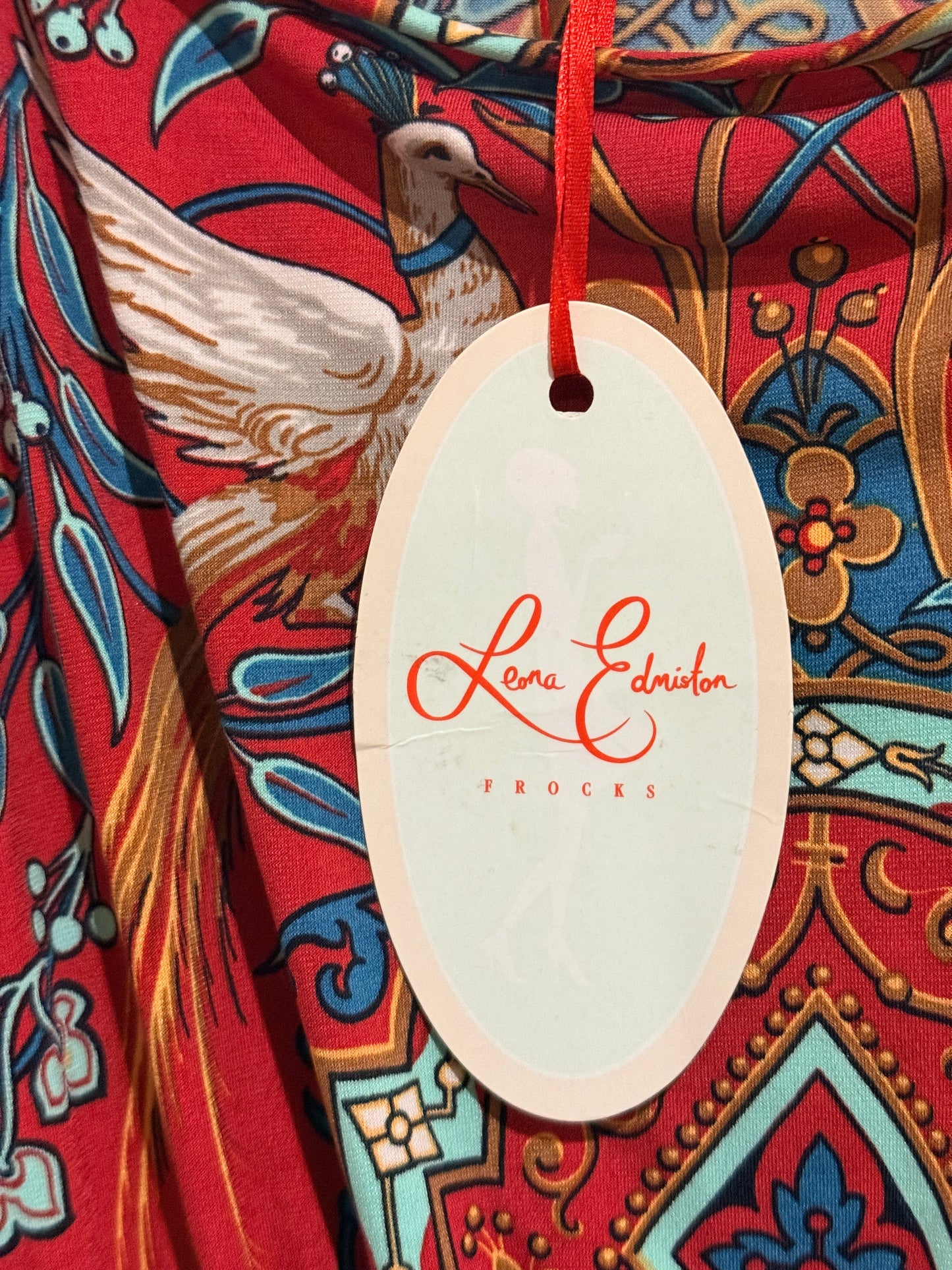 BNWT Leona Edmiston Pia Peacock Kaftan Tunic Size 2 (70cm Underarm)