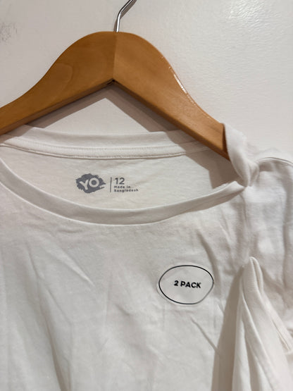 YO! Kids 2 Pack Cotton T-Shirts Size 12