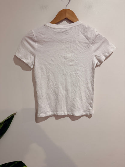 YO White Crew Neck T-Shirt Size 8
