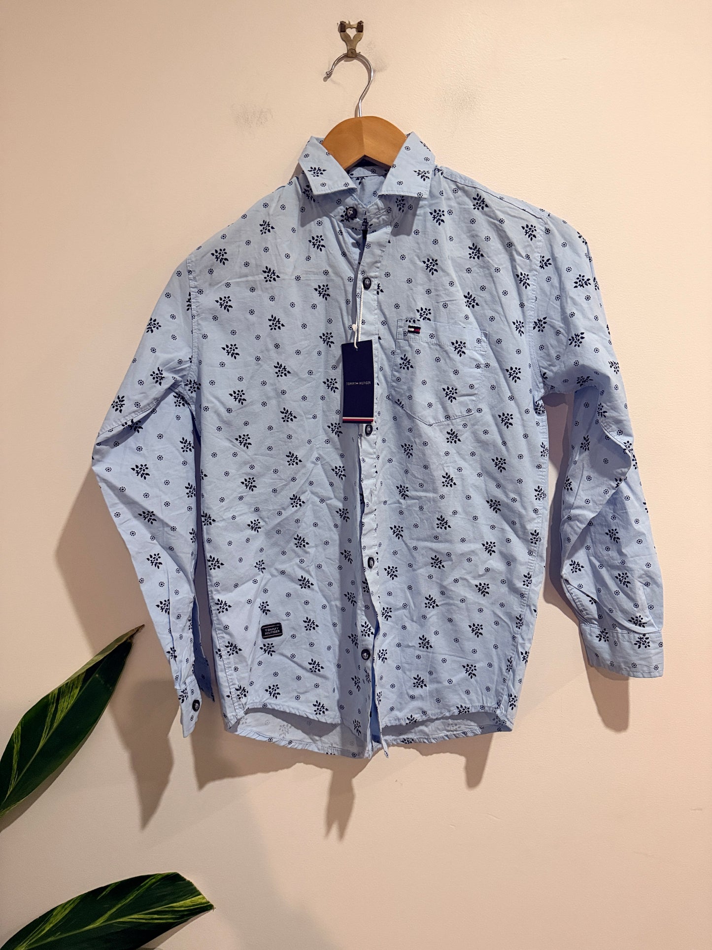 Tommy Hilfiger Tailored Floral Print Shirt Size 34