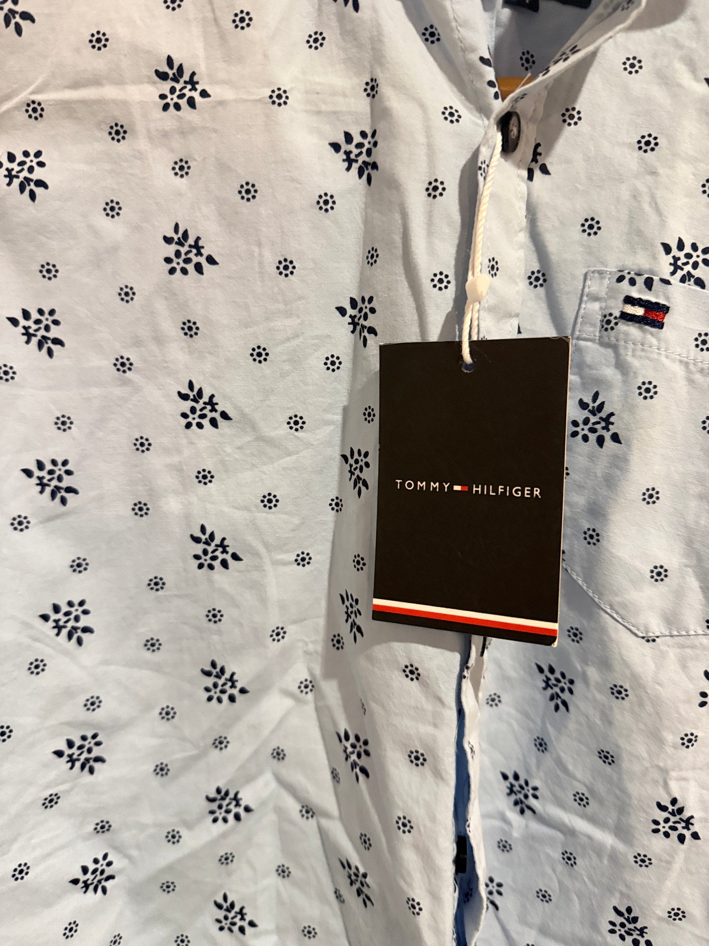 Tommy Hilfiger Tailored Floral Print Shirt Size 34