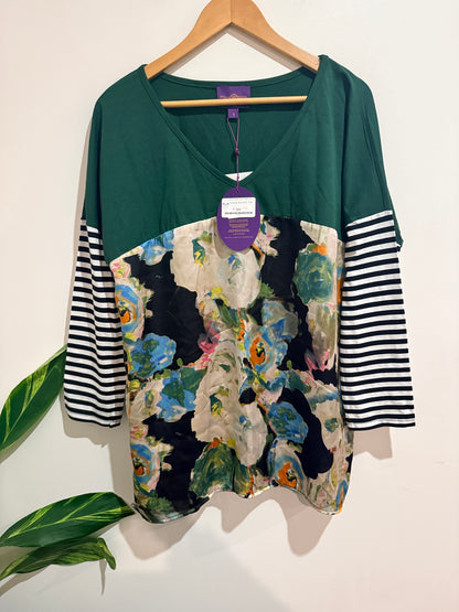Stella Royal Cassie Spliced Top Size 1