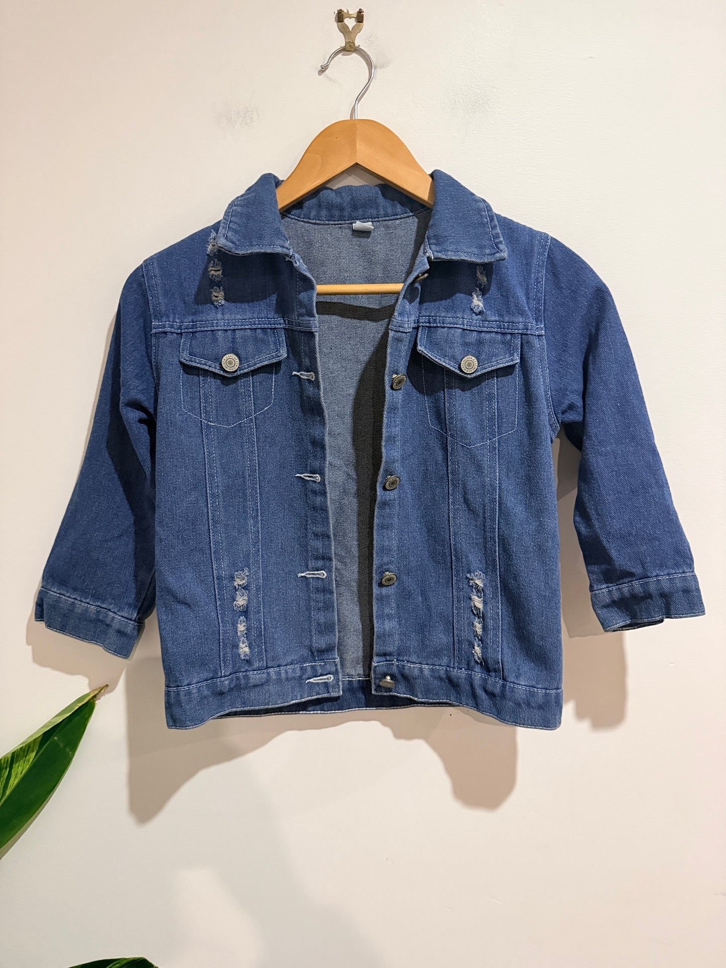 Brand Unknown Denim Jacket Size 140 | U/Arm to U/Arm 52cm