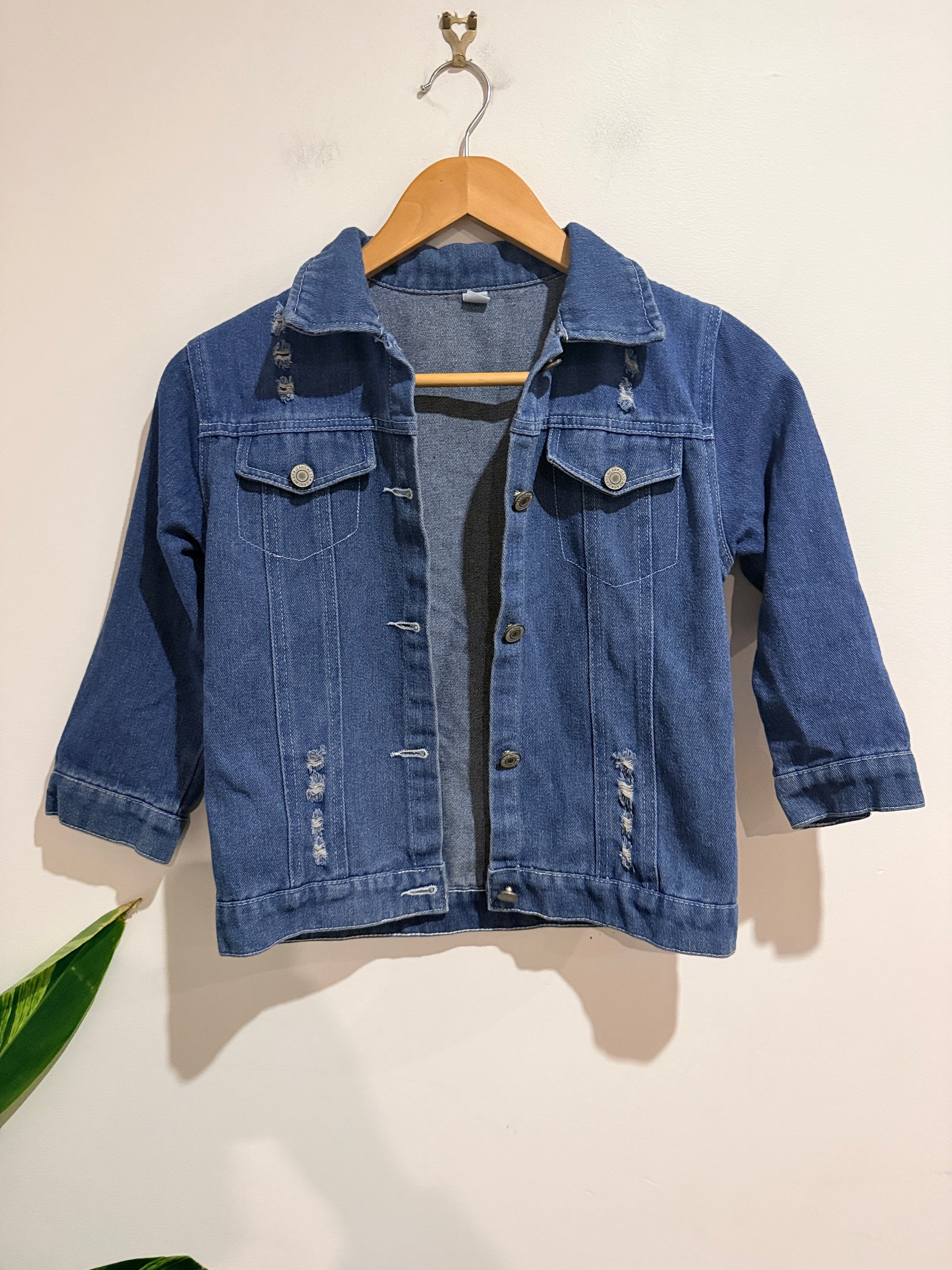 Brand Unknown Denim Jacket Size 140 | U/Arm to U/Arm 52cm