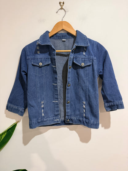 Brand Unknown Denim Jacket Size 140 | U/Arm to U/Arm 52cm