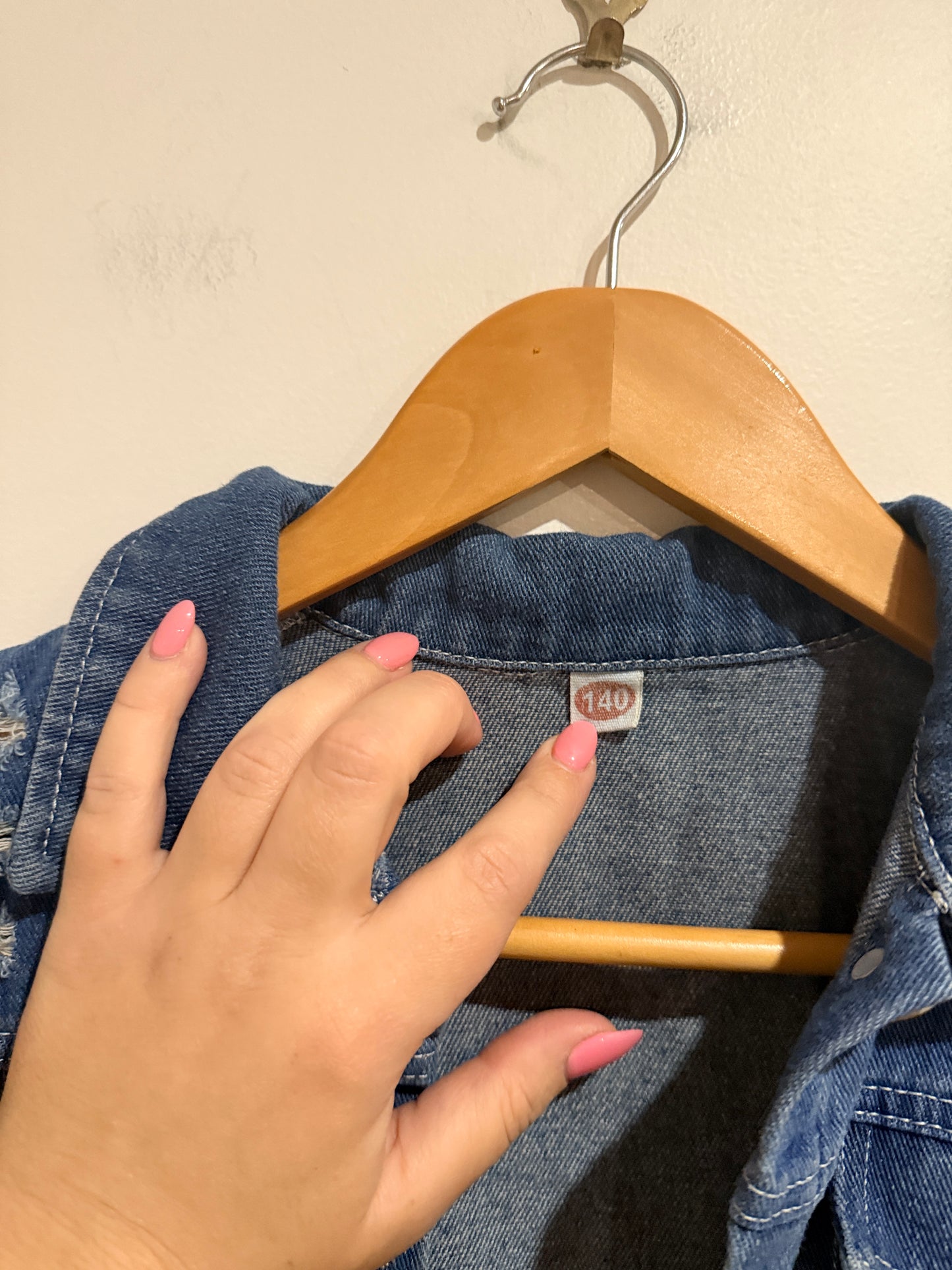 Brand Unknown Denim Jacket Size 140 | U/Arm to U/Arm 52cm