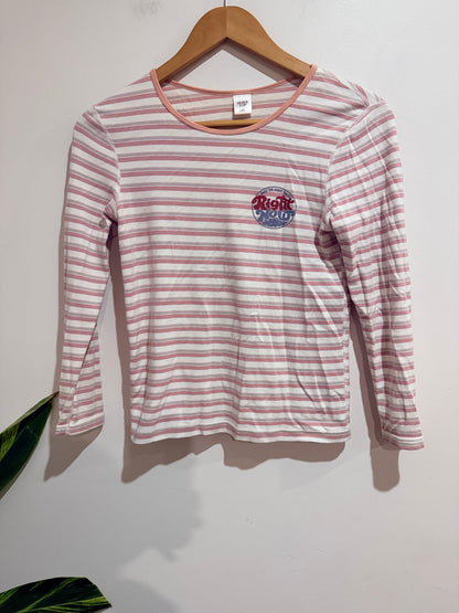 Gulanju Striped Long-sleeve T-shirt Size 140 | U/Arm to U/Arm 40cm